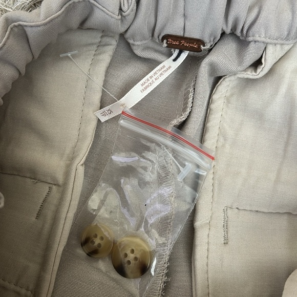 NWOT Free People Tyler Menswear Pleated Wide Leg Trousers in Dove Grey Sz XS - Picture 10 of 11